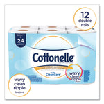 Clean Care Bathroom Tissue, Septic Safe, 1-Ply, White, 170 Sheets/roll, 48 Rolls/carton