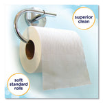 Clean Care Bathroom Tissue, Septic Safe, 1-Ply, White, 170 Sheets/roll, 48 Rolls/carton