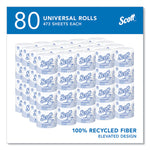 Essential 100% Recycled Fiber SRB Bathroom Tissue, Septic Safe, 2-Ply, White, 473 Sheets/Roll, 80 Rolls/Carton