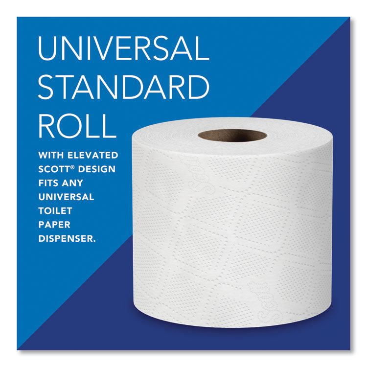 Essential Standard Roll Bathroom Tissue for Business, Septic Safe, 2-Ply, White, 550 Sheets/Roll, 80/Carton