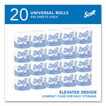 Essential Standard Roll Bathroom Tissue for Business, Septic Safe, Convenience Carton, 2-Ply, White, 550/Roll, 20 Rolls/CT