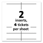 Name Badge Insert Refills, Vertical, 4 1/4 X 6, White, 100/pack