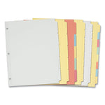 Write and Erase Plain-Tab Paper Dividers, 5-Tab, 11 x 8.5, Buff, 36 Sets