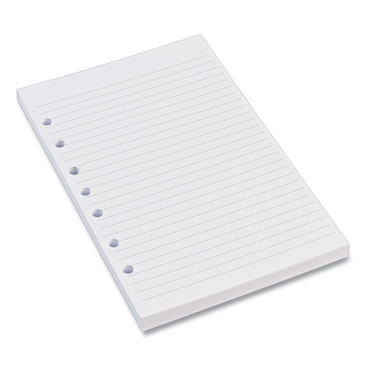 Mini Size Binder Filler Paper, 7-Hole Side Punched, 5.5 x 8.5, College Rule, 100/Pack