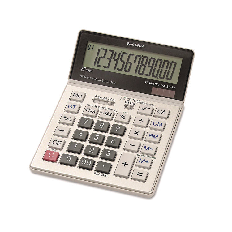 Vx2128v Commercial Desktop Calculator, 12-Digit Lcd
