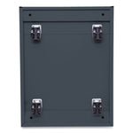 File Pedestal With Full-Length Pull, Left Or Right, 3-Drawers: Box/box/file, Legal/letter, Charcoal, 14.96" X 19.29" X 27.75"