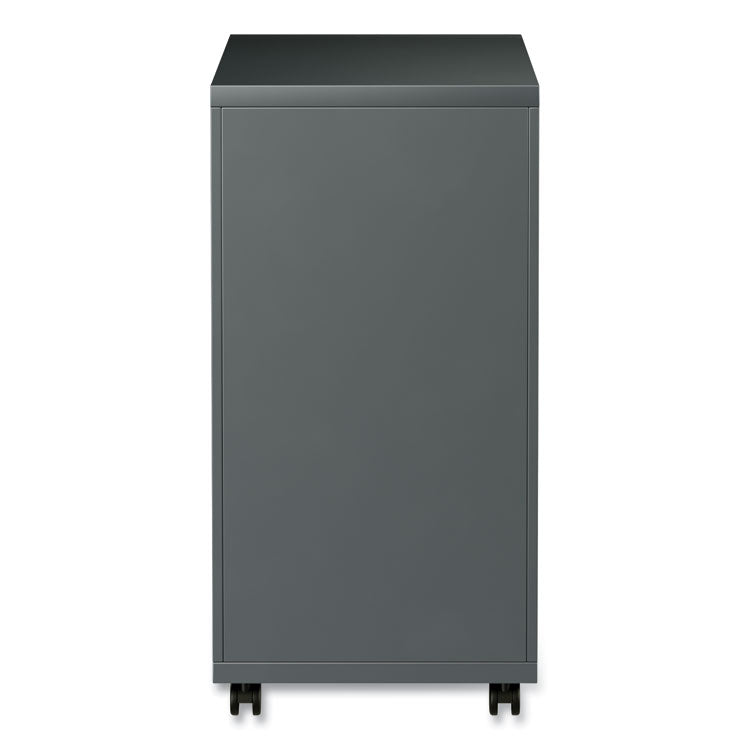 File Pedestal With Full-Length Pull, Left Or Right, 3-Drawers: Box/box/file, Legal/letter, Charcoal, 14.96" X 19.29" X 27.75"