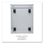 File Pedestal With Full-Length Pull, Left/right, 3-Drawers: Box/box/file, Legal/letter, Light Gray, 14.96" X 19.29" X 27.75"