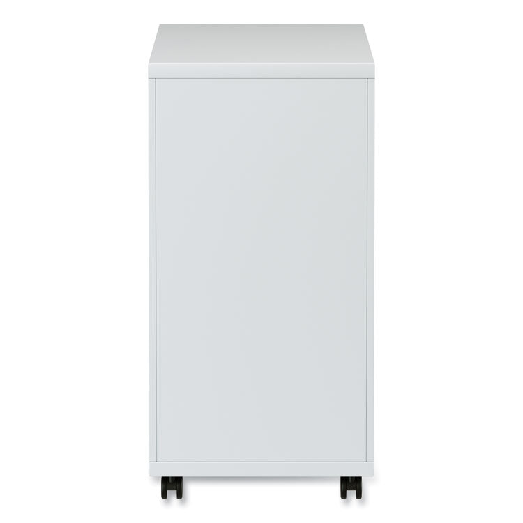 File Pedestal With Full-Length Pull, Left/right, 3-Drawers: Box/box/file, Legal/letter, Light Gray, 14.96" X 19.29" X 27.75"