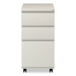 File Pedestal With Full-Length Pull, Left Or Right, 3-Drawers: Box/box/file, Legal/letter, Putty, 14.96" X 19.29" X 27.75"