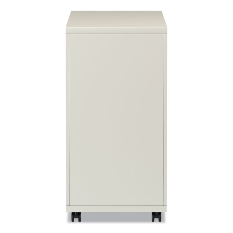 File Pedestal With Full-Length Pull, Left Or Right, 3-Drawers: Box/box/file, Legal/letter, Putty, 14.96" X 19.29" X 27.75"