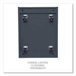 File Pedestal With Full-Length Pull, Left Or Right, 2-Drawers: Box/file, Legal/letter, Charcoal, 14.96" X 19.29" X 21.65"