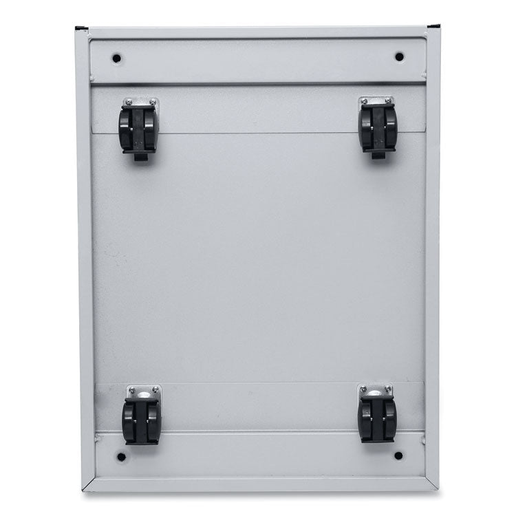 File Pedestal With Full-Length Pull, Left Or Right, 2-Drawers: Box/file, Legal/letter, Light Gray, 14.96" X 19.29" X 21.65"