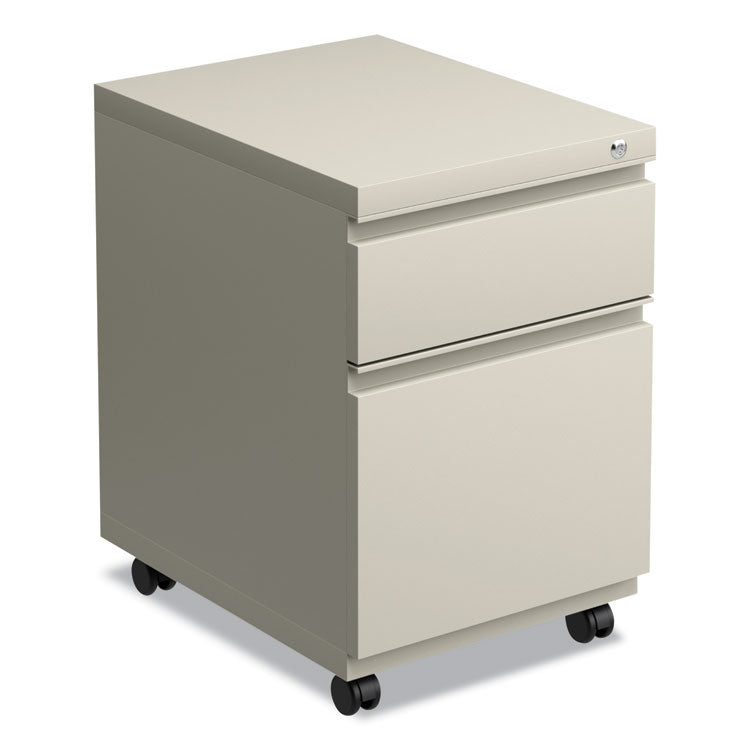 File Pedestal With Full-Length Pull, Left Or Right, 2-Drawers: Box/file, Legal/letter, Putty, 14.96" X 19.29" X 21.65"