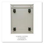 File Pedestal With Full-Length Pull, Left Or Right, 2-Drawers: Box/file, Legal/letter, Putty, 14.96" X 19.29" X 21.65"