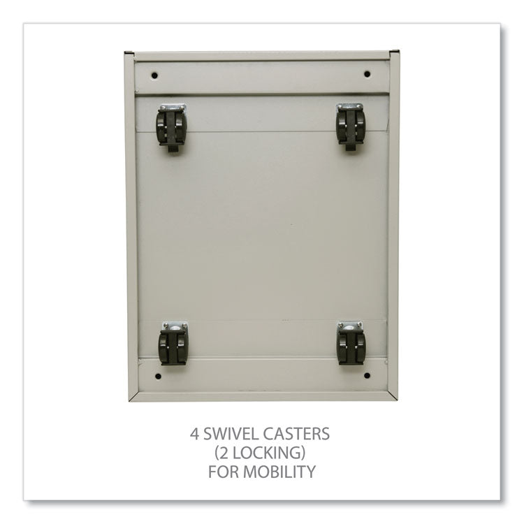 File Pedestal With Full-Length Pull, Left Or Right, 2-Drawers: Box/file, Legal/letter, Putty, 14.96" X 19.29" X 21.65"