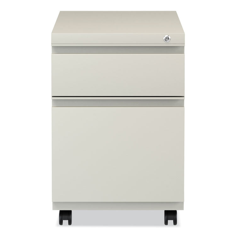 File Pedestal With Full-Length Pull, Left Or Right, 2-Drawers: Box/file, Legal/letter, Putty, 14.96" X 19.29" X 21.65"