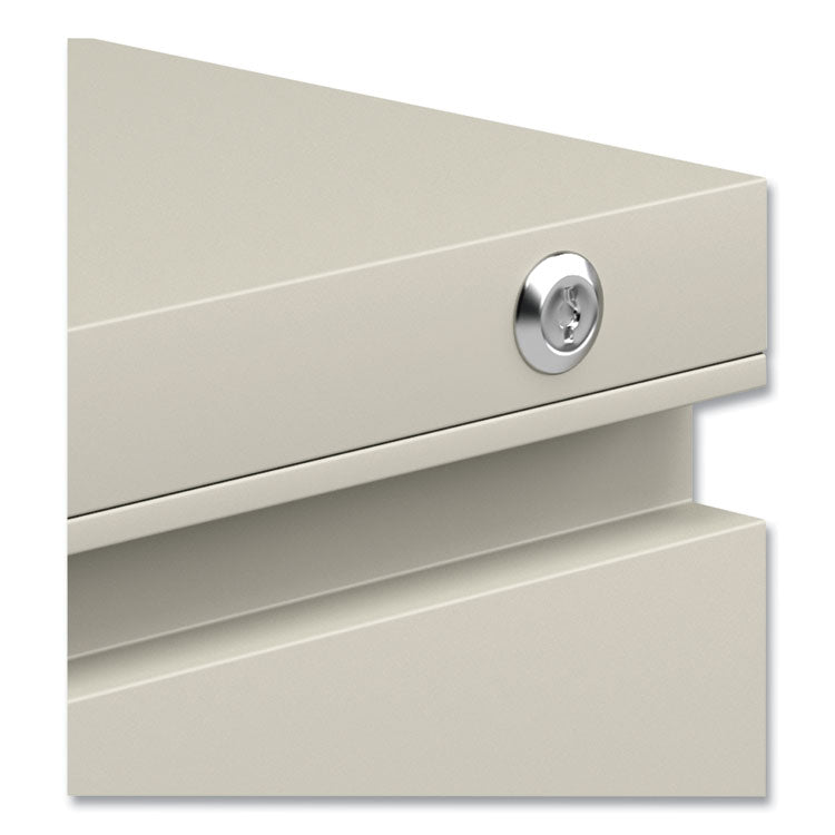 File Pedestal With Full-Length Pull, Left Or Right, 2-Drawers: Box/file, Legal/letter, Putty, 14.96" X 19.29" X 21.65"