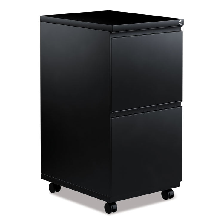 File Pedestal With Full-Length Pull, Left Or Right, 2 Legal/letter-Size File Drawers, Black, 14.96" X 19.29" X 27.75"