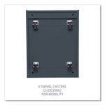 File Pedestal With Full-Length Pull, Left Or Right, 2 Legal/letter-Size File Drawers, Charcoal, 14.96" X 19.29" X 27.75"