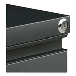 File Pedestal With Full-Length Pull, Left Or Right, 2 Legal/letter-Size File Drawers, Charcoal, 14.96" X 19.29" X 27.75"