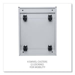 File Pedestal With Full-Length Pull, Left Or Right, 2 Legal/letter-Size File Drawers, Light Gray, 14.96" X 19.29" X 27.75"