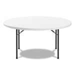 Round Plastic Folding Table, 60" Diameter x 29.25h, White