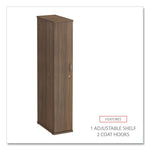 Alera Valencia Series Wardrobe, 11.88w x 22.78d x 65h, Modern Walnut