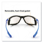 CCS Protective Eyewear with Foam Gasket, Blue Plastic Frame, Clear Polycarbonate Lens