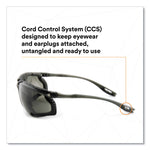 Virtua CCS Protective Eyewear with Foam Gasket, Black/Gray Plastic Frame, Gray Polycarbonate Lens