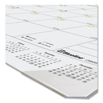 Gold Collection Monthly Desk Pad Calendar, 22 x 17, White Sheets, Black Headband, Clear Corners, 12-Month (Jan to Dec): 2025