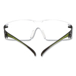 SecureFIt Protective Eyewear, 400 Series, Green Plastic Frame, Clear Polycarbonate Lens