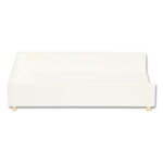 Juliet Paper Tray, 1 Section, Holds 11" x 8.5" Files, 10 x 12.25 x 2.5, White