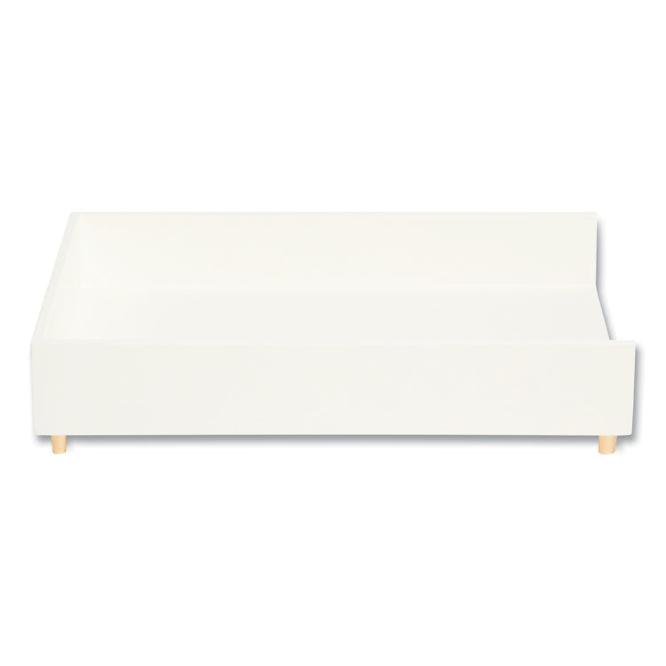 Juliet Paper Tray, 1 Section, Holds 11" x 8.5" Files, 10 x 12.25 x 2.5, White