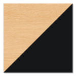 Teachers Pedestal Desks, One Right-Hand Pedestal: Box/File Drawers, 48" x 30" x 29.5", Maple/Black