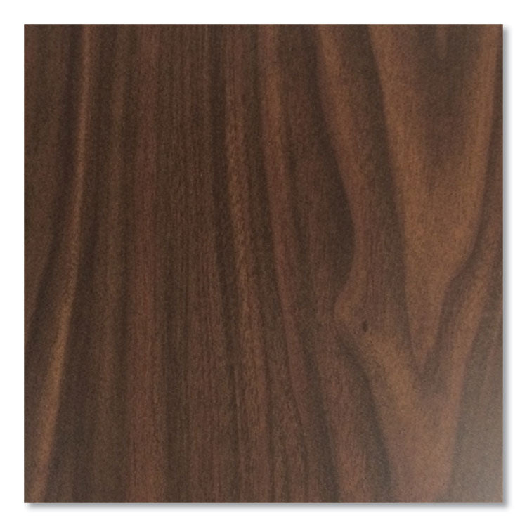 Teachers Pedestal Desks, One Right-Hand Pedestal: Box/File Drawers, 48" x 30" x 29.5", Walnut/Black