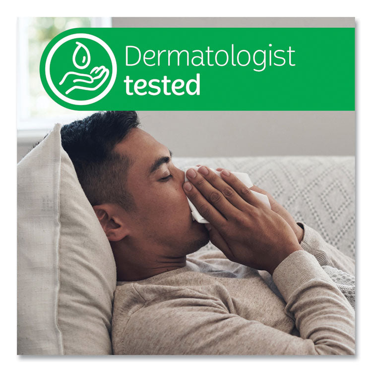 Lotion Facial Tissue, 3-Ply, White, 60 Sheets/Box, 27 Boxes/Carton