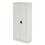 Economy Assembled Storage Cabinets, 4 Shelves, 30" x 15" x 66", Light Gray