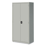 Economy Assembled Storage Cabinets, 5 Shelves, 36" x 18" x 72", Light Gray