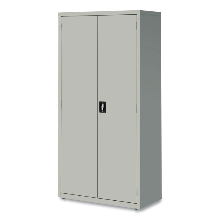 Economy Assembled Storage Cabinets, 5 Shelves, 36" x 18" x 72", Light Gray