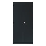 Economy Assembled Storage Cabinets, 5 Shelves, 36" x 18" x 72", Black