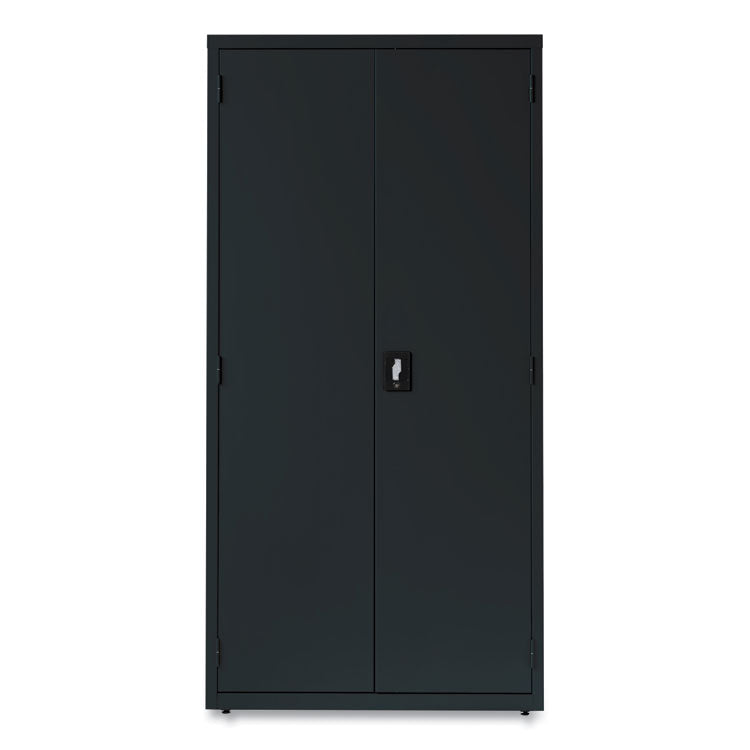 Economy Assembled Storage Cabinets, 5 Shelves, 36" x 18" x 72", Black
