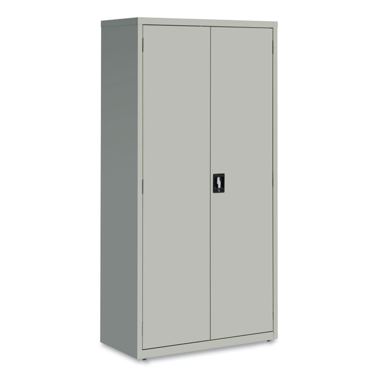 Economy Assembled Storage Cabinets, 5 Shelves, 36" x 18" x 72", Light Gray