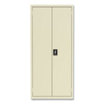 Economy Assembled Storage Cabinets, 4 Shelves, 30" x 15" x 66", Putty