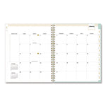 Day Designer Secret Garden Mint Frosted Weekly/Monthly Planner, Floral Artwork, 11 x 8.5, 12-Month (Jan to Dec): 2025
