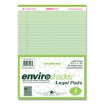 Enviroshades Legal Notepads, 50 Green 8.5 x 11.75 Sheets, 72 Notepads/Carton
