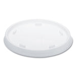 Plastic Cold Cup Lids, Fits 8 oz to 9 oz Cold Cups, Translucent, 100/Pack, 10 Packs/Carton