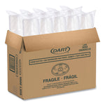 Plastic Cold Cup Lids, Fits 8 oz to 9 oz Cold Cups, Translucent, 100/Pack, 10 Packs/Carton