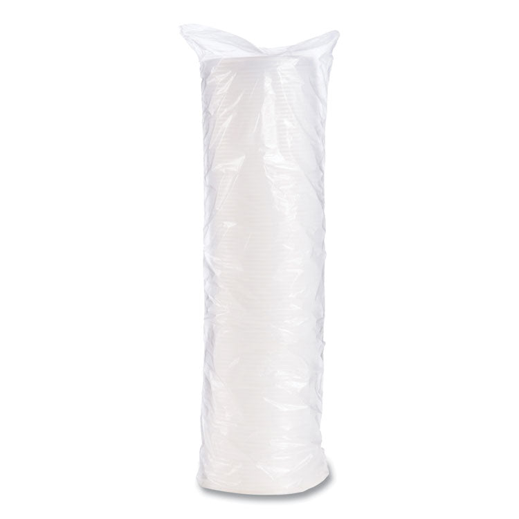Plastic Cold Cup Lids, Fits 8 oz to 9 oz Cold Cups, Translucent, 100/Pack, 10 Packs/Carton