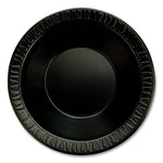 Quiet Classic Laminated Foam Dinnerware, Bowl, 12 oz, Black, 1,000/Carton